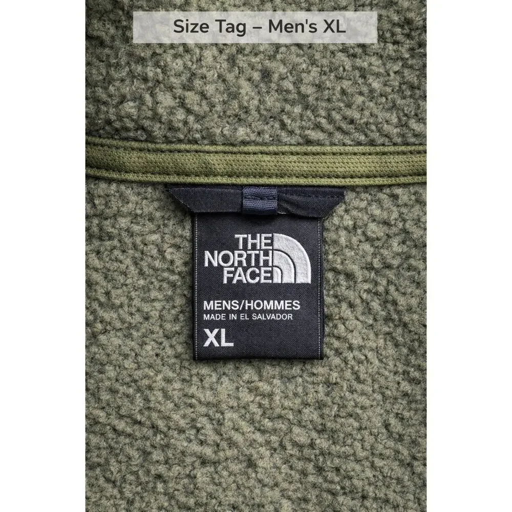 The North Face Men’s XL Green Fleece Vest Full Zip Outdoor Hiking Pockets - Picture 7 of 8